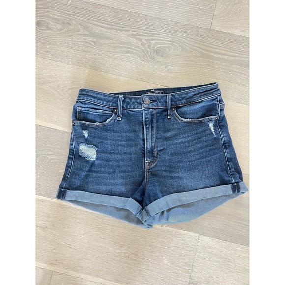 Abercrombie & Fitch Simone High Rise Jean Shorts Women's Size 28/6 - Picture 1 of 4